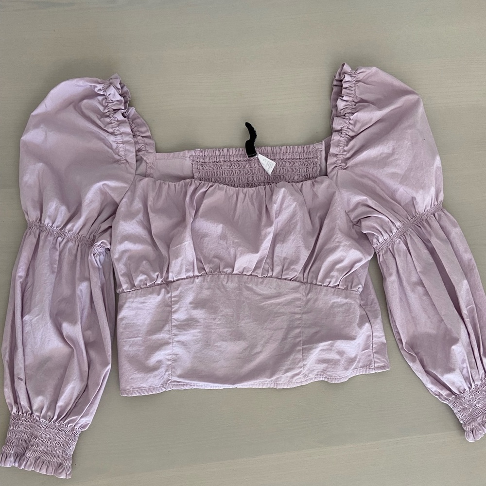Long sleeve crop top
